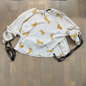 ZARA doggy blouse